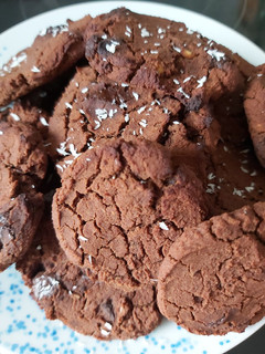 Una foto de Galletas de garbanzos tipo brownie