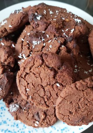 Una foto de Galletas de garbanzos tipo brownie