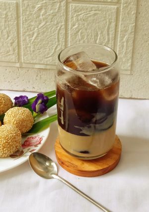Foto resep Es kopi rasa pisang