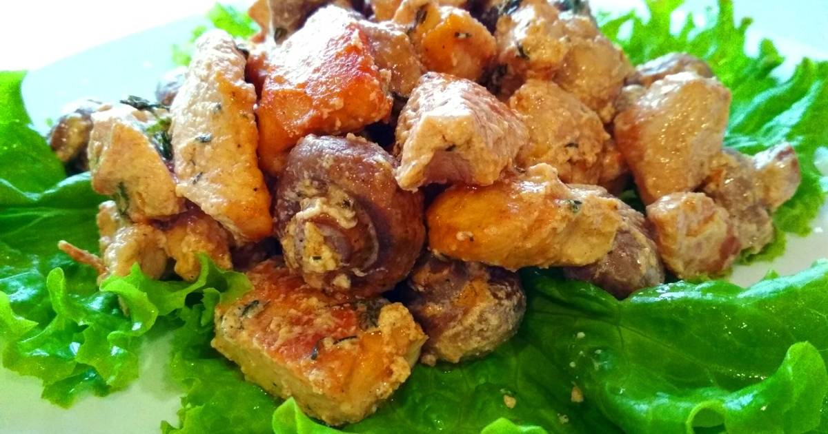 Куриное филе с грибами рецепты с фото