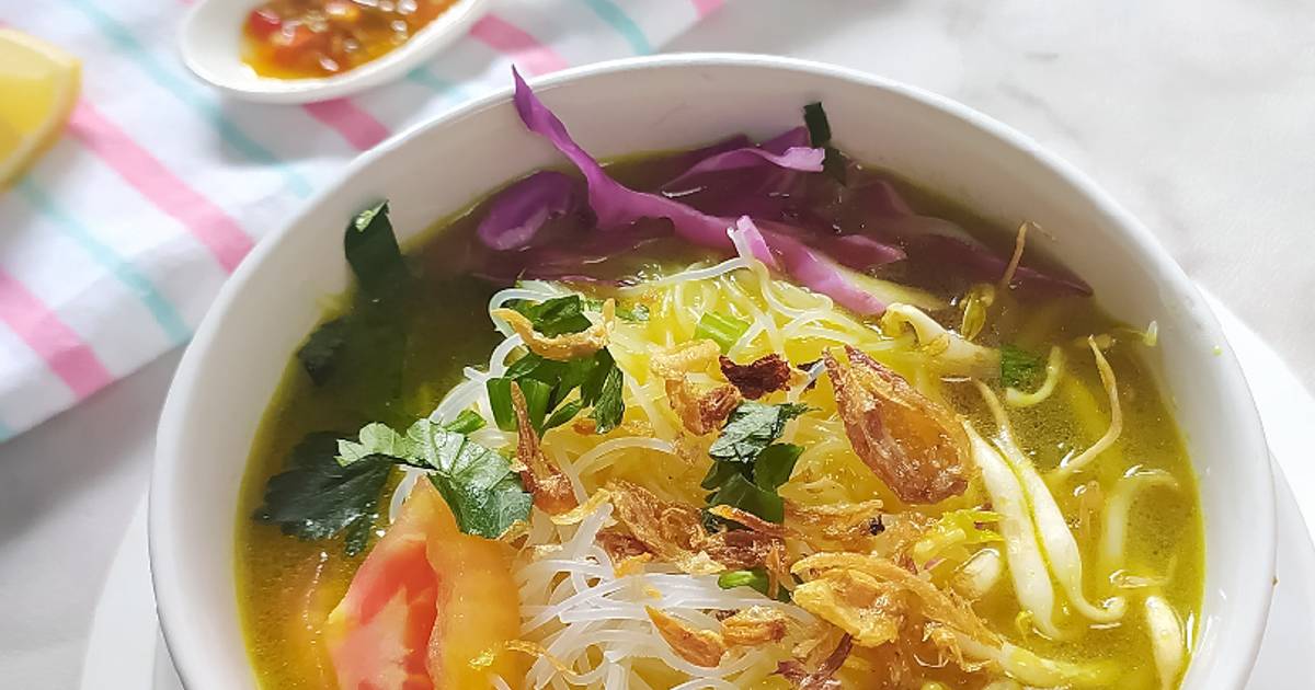 Resep Soto Ayam Kuah Kuning Khas Bogor Oleh Saomi Mayhai Cookpad