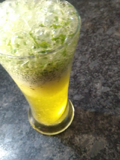 A picture of Cucumber and Pineapple drink.