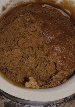 Una foto de Torta vegana en taza ☕❤