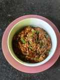 Ayam cincang kecap (isian bakpao)