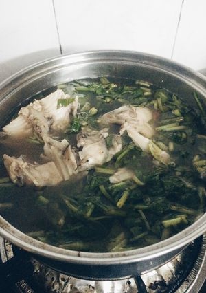 Hình của món Canh chua rau muống cá lóc.