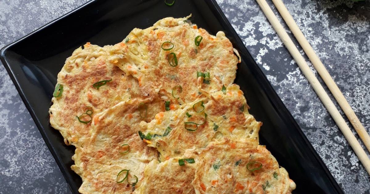 Resep Paengee beoseot jeon (korean Enoki Mashroom Pancake) oleh Wina