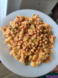 A picture of Vegetable Rava Upma.
