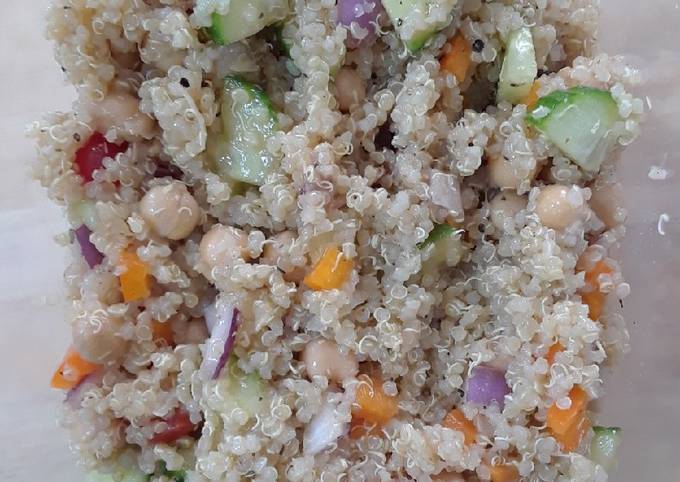 Easiest Way to Make Award-winning Greek Style Quinoa Salad