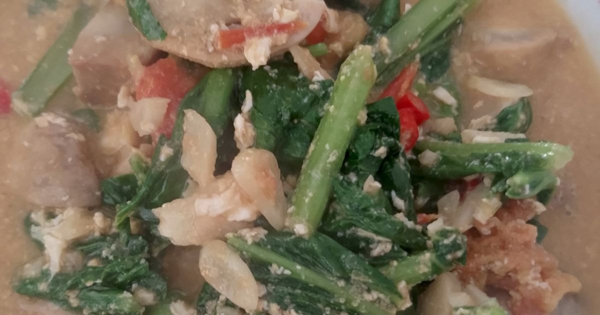 Caisim Tumis Telor Kuah