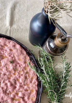 A picture of Beet Focaccia.