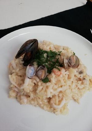 Una foto de Risotto alle frutti di mare