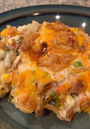 A picture of Potato and Chicken Casserole.