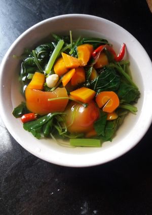 Foto resep Sayur bayam wortel