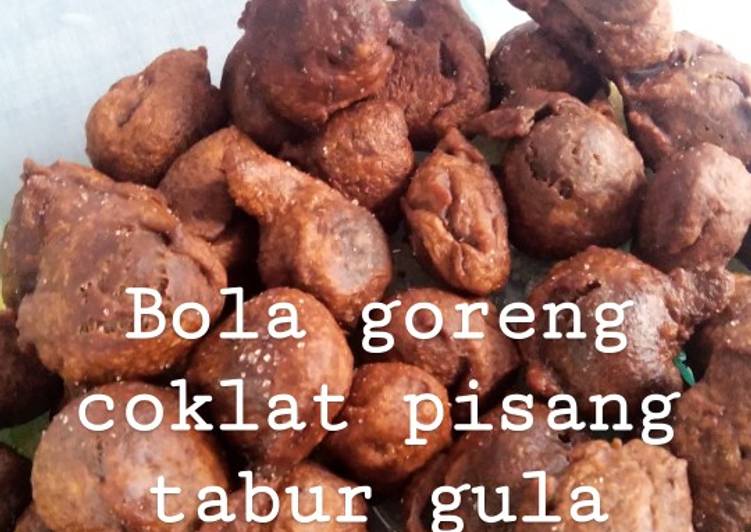 Bola Goreng Coklat Pisang Tabur Gula Pasir