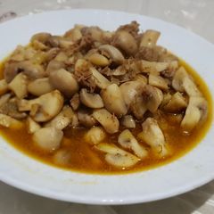 A picture of Mushroom meat stew #mycookbook.
