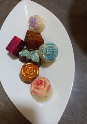 Una foto de Bombones de chocolate