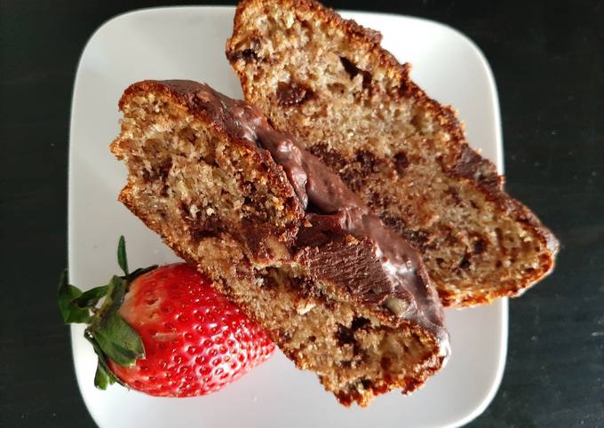 Recipe of Banana Bread glaçage chocolat