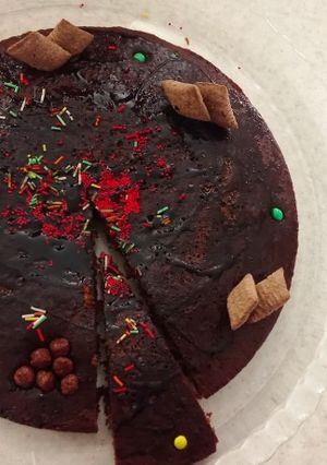 عکسی از دستور کیک کاکائویی🥧🍰