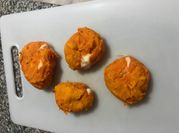 Uma foto de batata doce pão