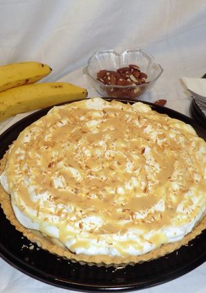 Banoffi banánpite recept fotója