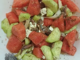 Ensalada de sandía y anchoas
