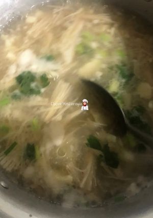 Gambar Sup Enoki & Tauhu Telur