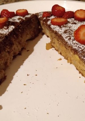 Una foto de Torta marmolada saludable🌺