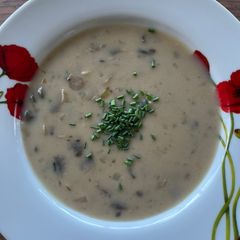 A picture of Mushroom soup.