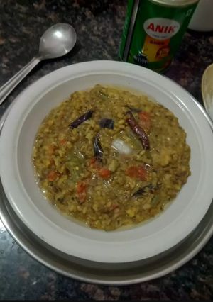 भुनी हुई हरी मूंग की दाल(bhuni huyi hari moong ki dal recipe in Hindi) रेसिपी मुख्य फोटो