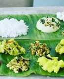 Onam Sadya Recipe (Aviyal,Sambhar,Thoran,Inji Puli& Khichdi etc)