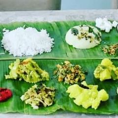 A picture of Onam Sadya Recipe (Aviyal,Sambhar,Thoran,Inji Puli& Khichdi etc).