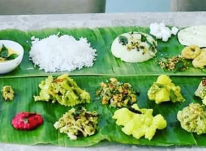 A picture of Onam Sadya Recipe (Aviyal,Sambhar,Thoran,Inji Puli& Khichdi etc).