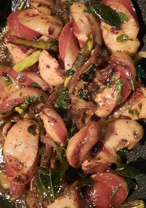 A picture of Chicken sausage..pepper fry.