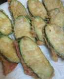 Librillos de calabacín rellenos de jamón