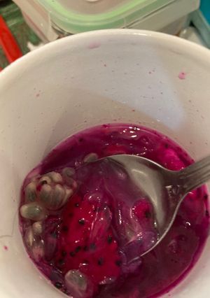 Foto resep Es buah naga markisa
