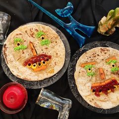 A picture of Halloween Paratha Monsters.