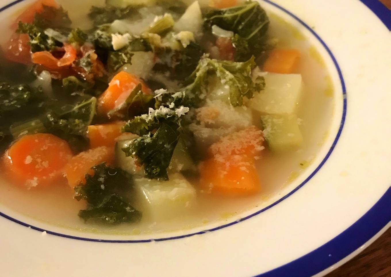 âBasicâ The simplest vege soup, minestrone