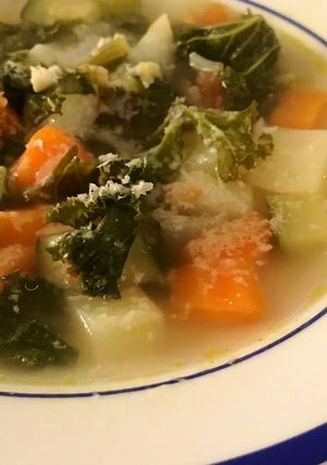 A picture of ☆Basic☆ The simplest vege soup, minestrone.