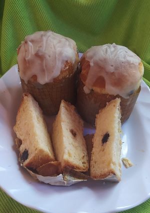 Una foto de Pan Dulce Navideño Con Yogurt