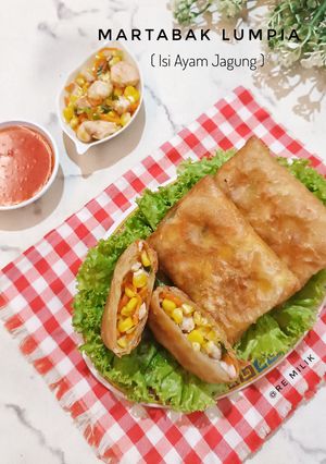 Foto resep 670. Martabak Lumpia Isi Ayam Jagung