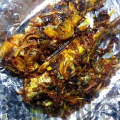 A picture of Spicy grilled mackerel fish.