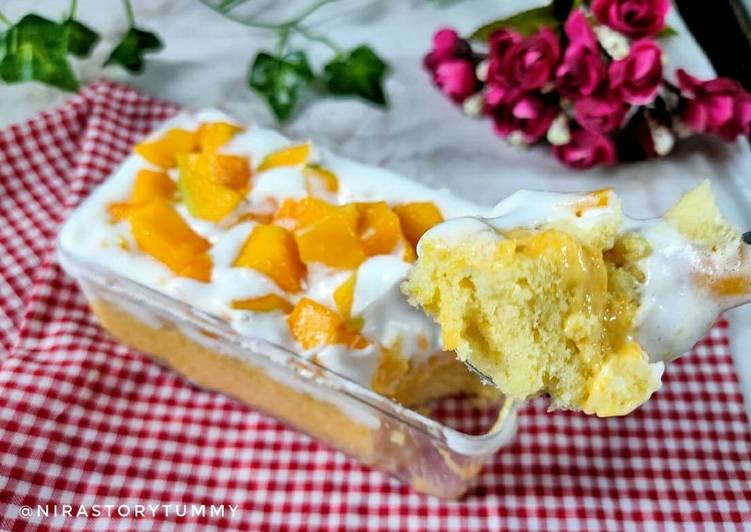 Cara Gampang Membuat Manggo dessert box, Bisa Manjain Lidah