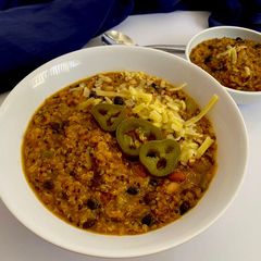 A picture of One Pot Quinoa with Pumpkin Purée.