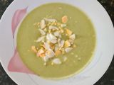 190. Crema fría de guisantes al limón