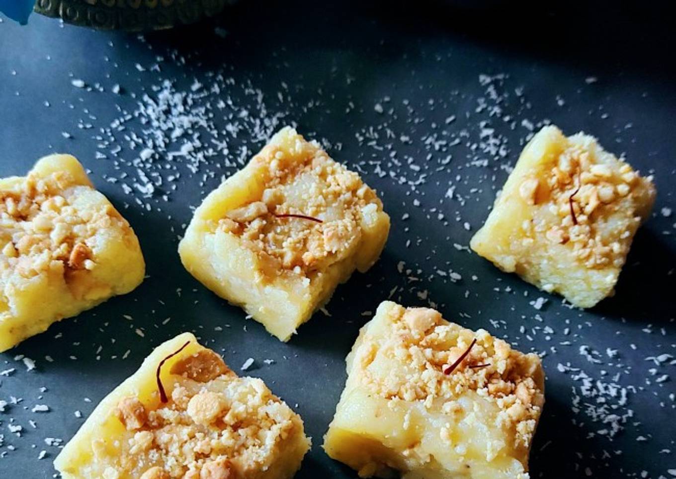 Cashew Coconut Burfi