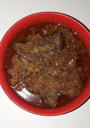 A picture of Onion stew.