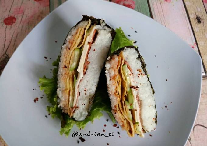 Onigirazu (Japanese Rice Sandwich) foto resep utama