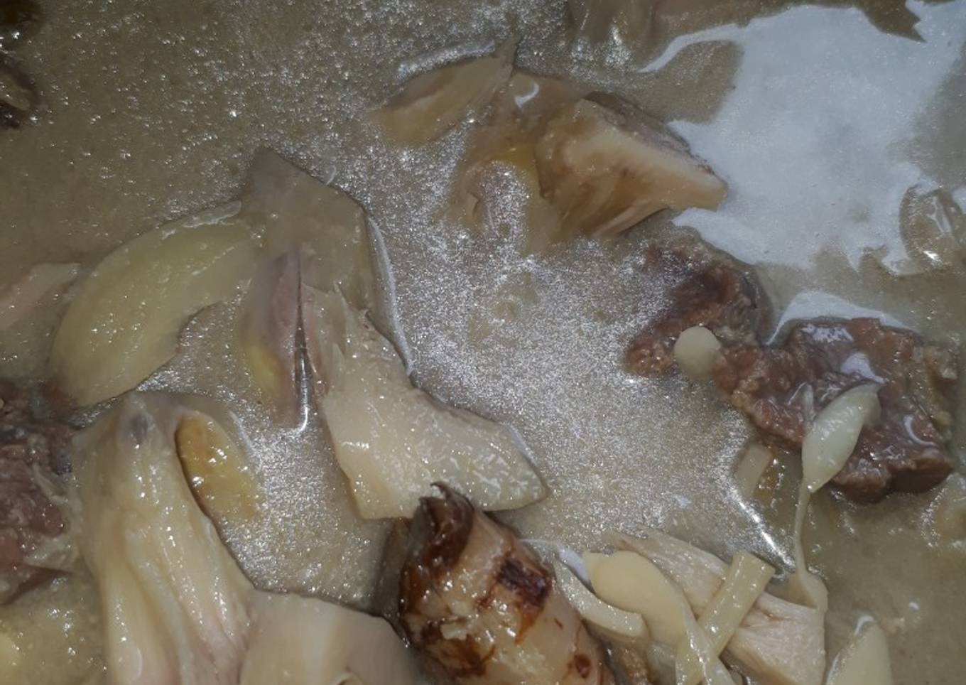 Gudeg putih + tetelan sapi