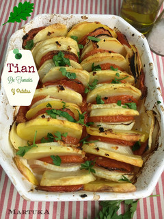 Una foto de Tian de tomates y patatas (plato provenzal)