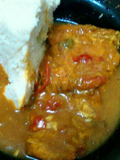 A picture of Fish & ugali.
